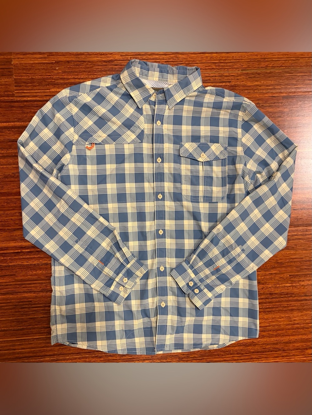Howler Brothers Matagorda Plaid Performance Western Outdoor Shirt Medium